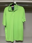 Nike Dri-fit Golf Tour Performance Shirt Neon Green black  Size Large Nwt