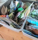 24 Lbs Stained Glass Pieces Craft Art Jewelry Projects Assorted Colors And Sizes