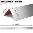 Stainless Steel Corner Guards - 10 Pack  48  Wall Protector  2 x2 x48  