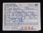 Rw51 - 1984 Federal Duck Stamp On Illinois Hunting License