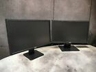 Dual Dell Hp Matching 23  Widescreen Lcd Monitors W  Stand Cables Vga Gaming A