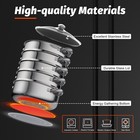 5-tier Stainless Steel Steamer - Versatile Cooking For Home   Commercial Use