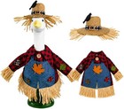 Scarecrow Porch Goose Outfits For 23inch Lawn Statue Goose Seasonal Fall Clothes