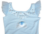 Capezio Disney Princess Cinderella Leotard Bodysuit Flutter Slv New Girl Xs 5 6