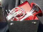 Mellophone Of Pure Brass In  Silver Polish   Extra Slide case  Mouthpc free Ship