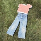 Vintage Levi s Toddler Jeans - Orange Tab  Made In Usa - Size 3-4t