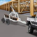 1600lb Log Trailer Heavy-duty Atv Log Skidding Arch   Holder Set W 4x16in Wheels