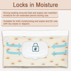 3-pack Portable Refillable Baby Wipe Holder  Waterproof Travel Wipe Container