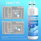 9 Pack Refrigerator Water Filter Replacement For 10295370a Whr1rxd1 Kad1rxd1