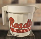 1997 Yuengling reading Phillies White Plastic Beer Pitcher 48oz  Made In Usa 