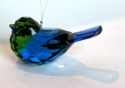 Ganz Crystal Expressions 2-tone Bird Green   Blue Ornament Acrylic 3 1 4 
