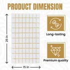 4 Pack Waffle Weave Kitchen Towels 15x25 Inch 100  Cotton Plaid Yellow Set