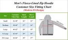 Men   s Fleece-lined Full-zip Sweater Hoodie Winter  s-2xl  Free Shipping