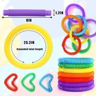 Vanblue Large 8 Pcs Pop Tubes Sensory Fidget Summer Large  Multicolor 