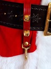 Red Leather Santa Key Holder