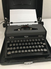 Royal Quiet Deluxe 1948 Gray Vintage Typewriter Working Portable Tombstone Keys