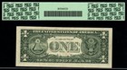 1995  1 Misaligned Overprint Error Pcgs Vf 30 Federal Reserve Note 
