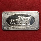 Prairie Schooner Covered Wagon Patrick Mint Sf Ca 1oz 999 Fine Silver Bar  653
