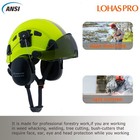 Lohaspro Arborist Forestry Helmet Safety Hard Hat Visor And Ear Muffs For Tree