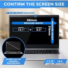 17 3  Widescreen Laptop Privacy Filter With Anti-glare And Blue Light Protection