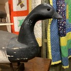 Vintage Hollow Brant Goose Decoy By Gary Bell Brick Nj  Original Worn Condition