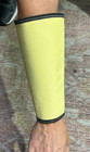 1 Pair - 9  Yellow Cut Resistant Made With Kevlar Protective Arm Sleeve Wristlet