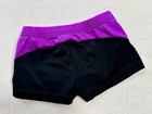 Gk Elite Shorts Leotard Black Purple Spandex Gymnastics Mini Bar Cheer Dance Cm
