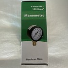 1 4    Npt 0   100 Psi Pressure Gauge Water Pump Air Compressor New