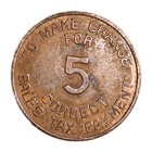 Arizona State Sales Tax Token 5 Mills Nicer Condition  1937-1942 