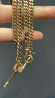 Vintage 14k Yellow Gold 5 0 Mm Albert Watch Chain Necklace 23 0 Inch