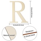 Large Wooden Letters 12 Inch Paintable Wood Letter R For Wall Decor  1 5 Inch   
