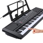 61 Key Music Digital Electronic Keyboard Led Electric Piano Organ W  Music Stand