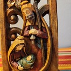 Nativity Holy Family Decorative Cross Carve-out Indoor Christmas Decor 12 