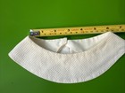 Vintage White Detachable Dickie Collar Cotton Button 1940s 1950   s 1960