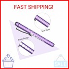 Risemart Pen Lights For Nurses  2pack Reusable Medical Pen Light With Pupil Gaug