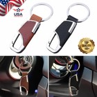 Men Creative Metal Leather Key Chain Ring Keyfob Car Keyring Keychain Gift Usa