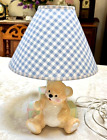 Euc Vintage Dolly Inc Nursery Lamp W Shade Bear   Blocks Boy Or Girl 15 