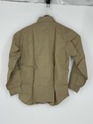 Vintage 1950   s Us Army Shirt Mens Khaki Tan Long Sleeve Dress Uniform Military