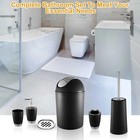 Bathroom Accessories  6pcs Plastic Bathroom Set Soap Dispenser Toothbrush Holder