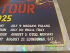 Ac dc Power Up Tour Europe Foil Poster 2025 - Signed numbered By Mike Dubois