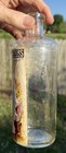 Rare Antique Original     Lash Liver     Empty  Paper Label Bitters Bottle 