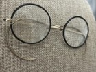 Antique Windsor Round Eyeglasses Vintage 1920 s Saddle Bridge celluloid Rims Vtg