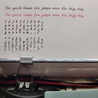 Olivetti Studio 44 Script Manual Portable Typewriter W  Original Case - Nice  