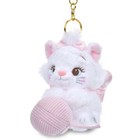 Japan Disney Marie The Aristocats Plush Keychain With Yarn Ball Move   us Stock   