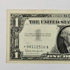 1957b  1 Silver Certificate Blue Seal Star Note Fr  1621   98112516a