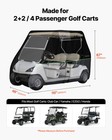 Vevor Golf Cart Cover Full Coverage 2 2 4 Passenger 600d Oxford Club Car Cover