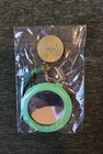 Nwot Tory Burch Green Mirror Tassel Key Fob Chain Keychain Bag Charm