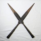 19th 20th C  Samburu Maasai Lion Hunting Spear Tips Authentic African Metalwork