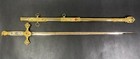 Magnificent Rare Etched Ornate Antique Knights Templar Sword Masonic Gem