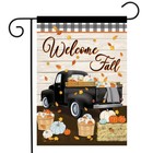 Briarwood Lane Welcome Fall Black Truck Garden Flag 12x18